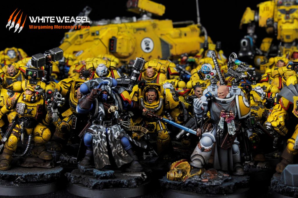 Primaris Imperial Fists Army White Weasel Studio