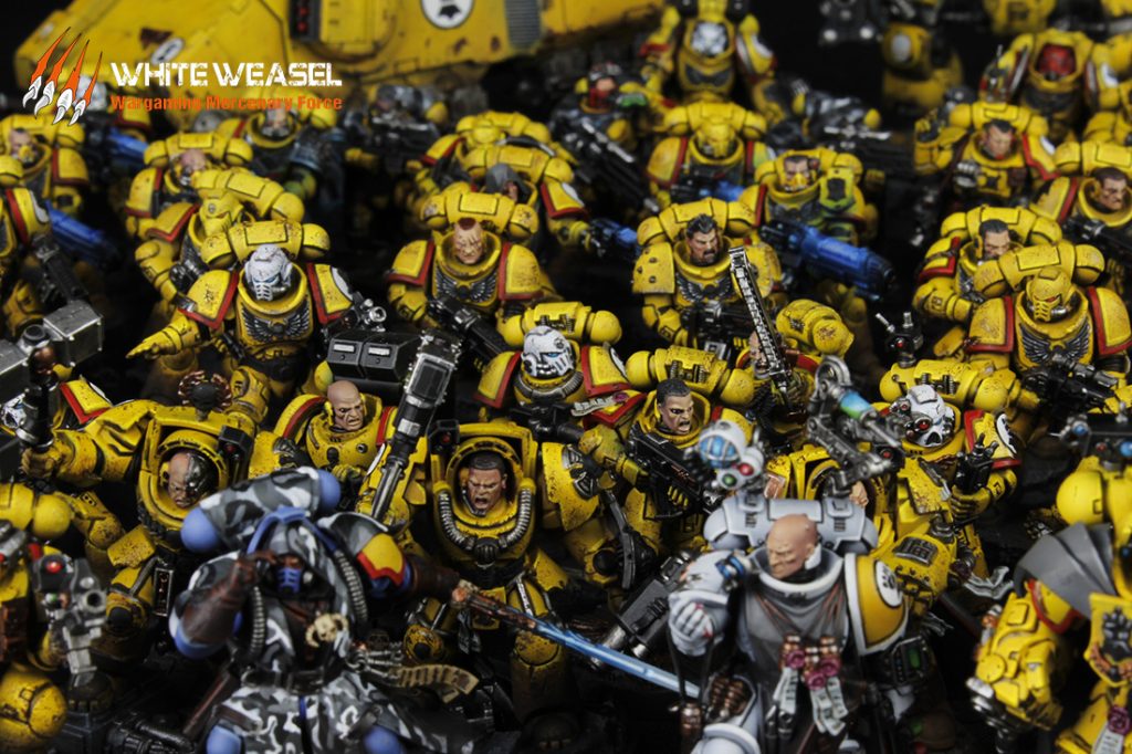 Primaris Imperial Fists Army White Weasel Studio